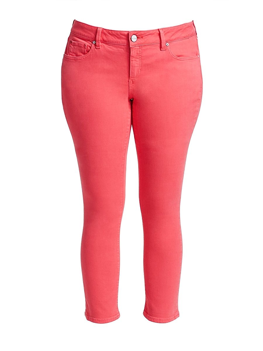Women's Mid-Rise Straight Jeans - Calypso Coral - Size 24