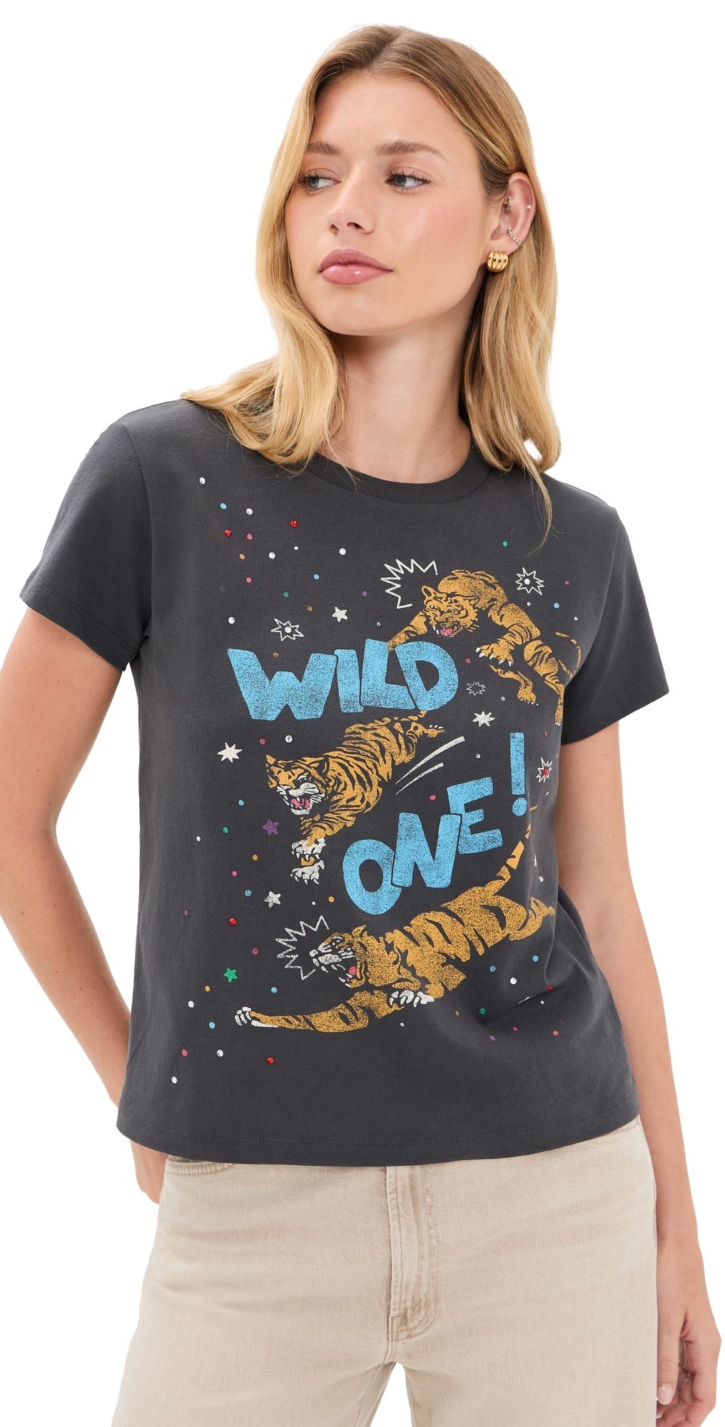 MOTHER The Boxy Goodie Goodie Tee Wild One L