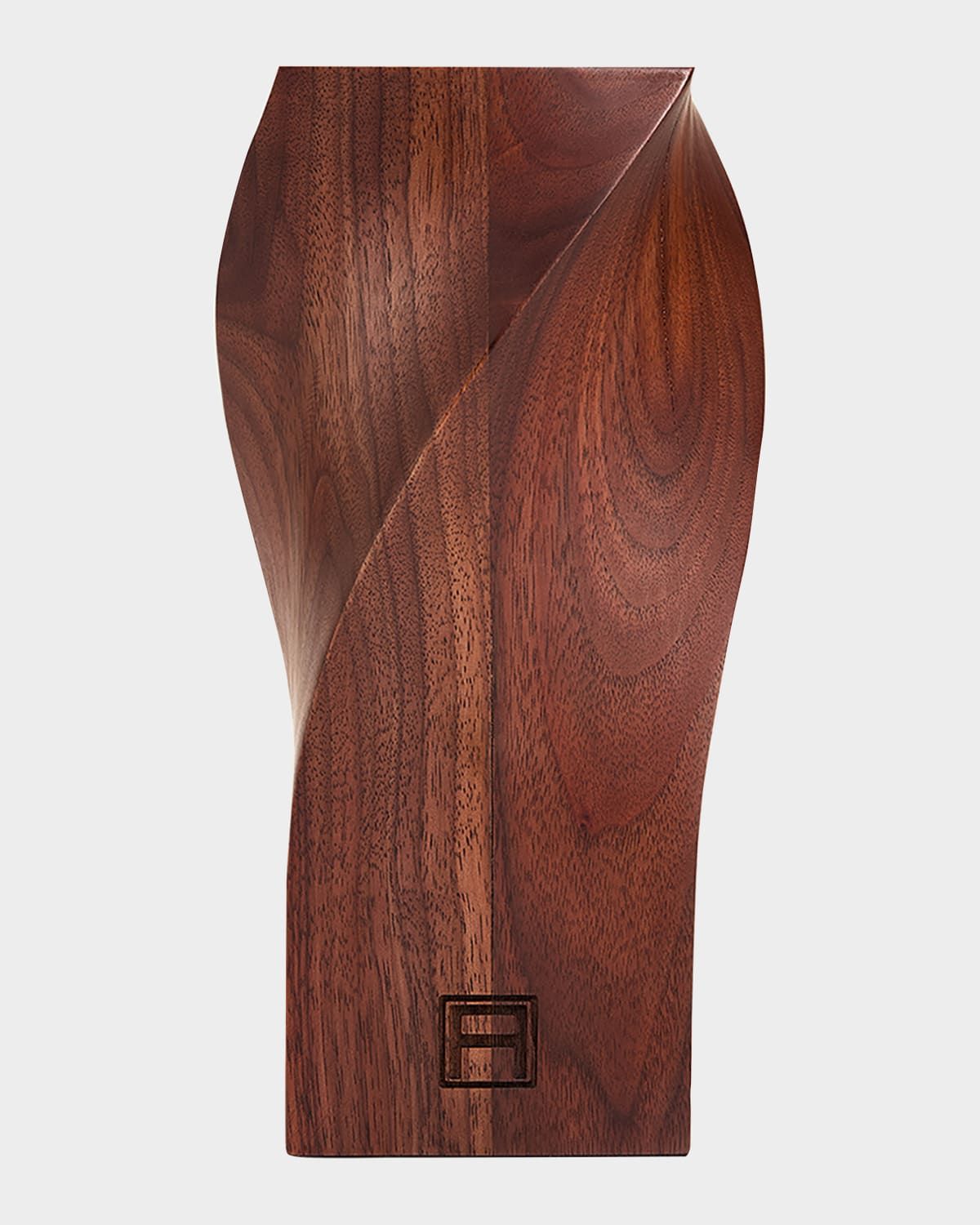 Twist Walnut Bookend