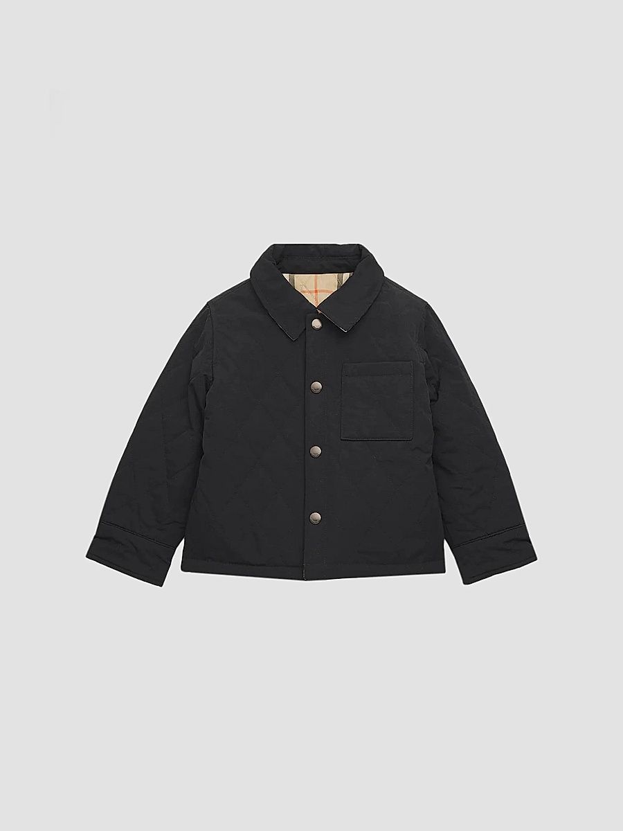Burberry Boy's Baby Boy's & Little Boy's Reversible Quilted Nylon Jacket - Black - Size 6 Months