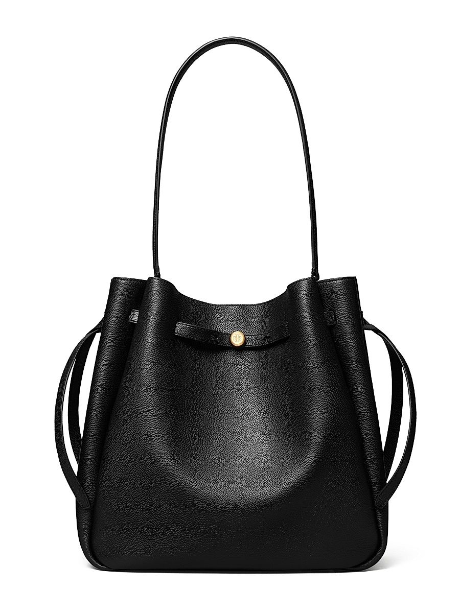 Women's Romy Suede Bucket Bag - Black