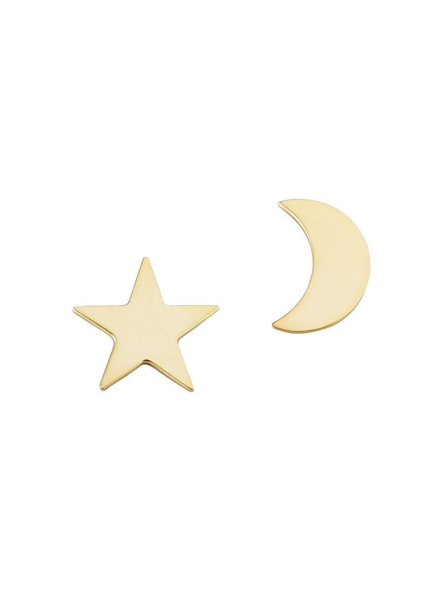 Women's 14K Yellow Gold Night Sky Studs - Yellow Gold