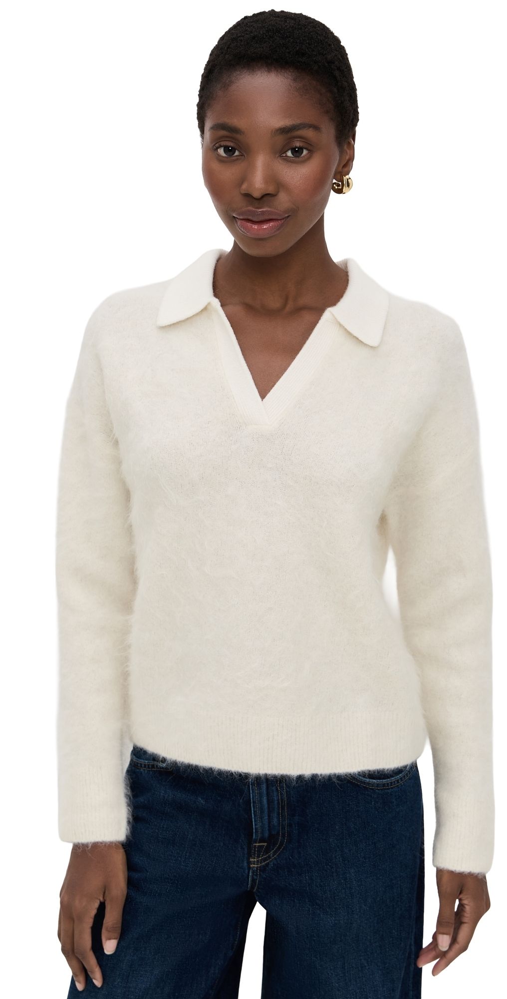 OGD One Grey Day Maja Alpaca Polo Ivory S