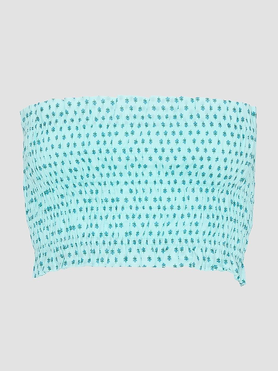 Women's The June Nap Top - Teal Poppy Half Drop - Size XL
