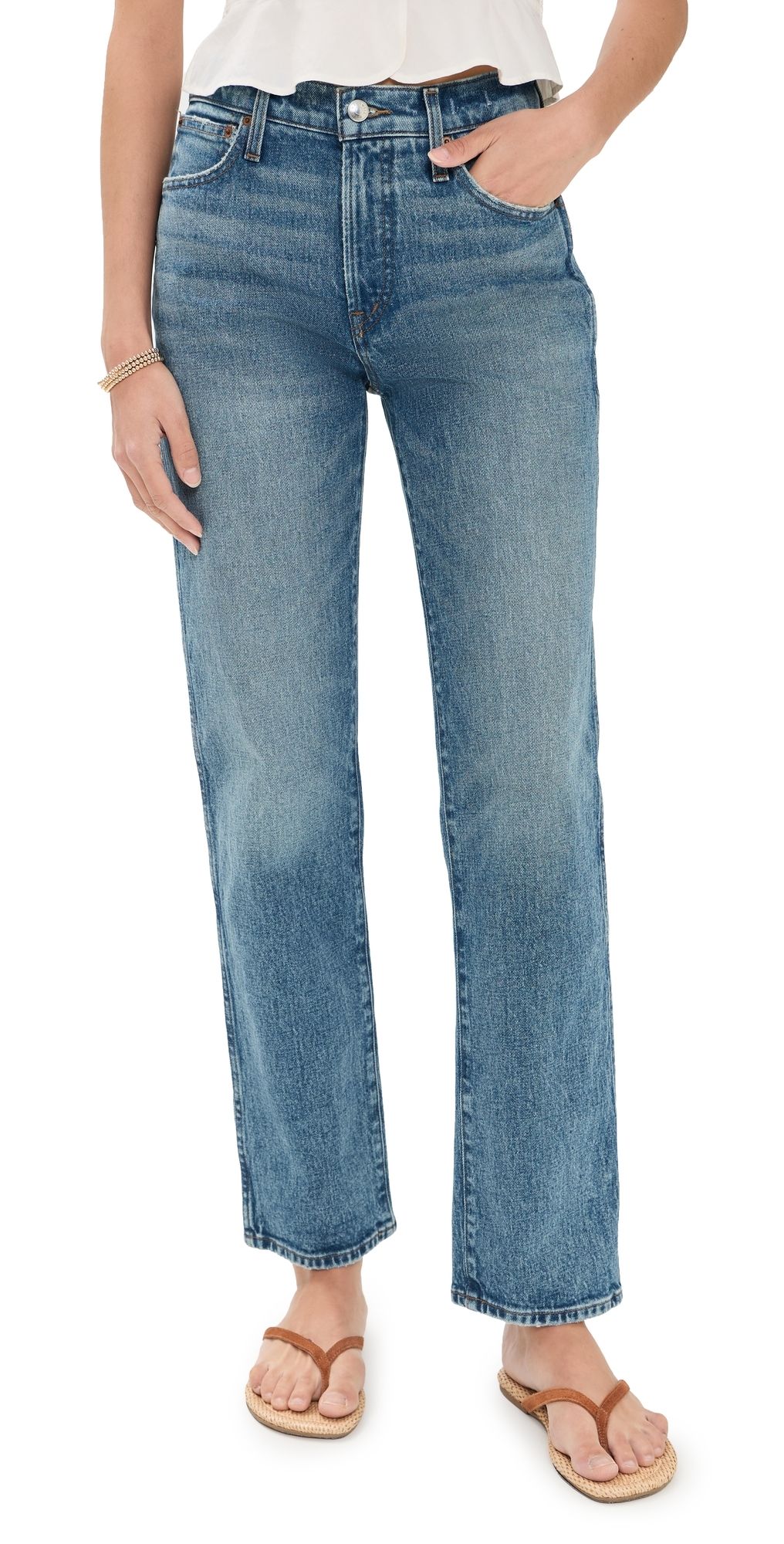 Madewell The Longline Straight Jean Picket Wash 33