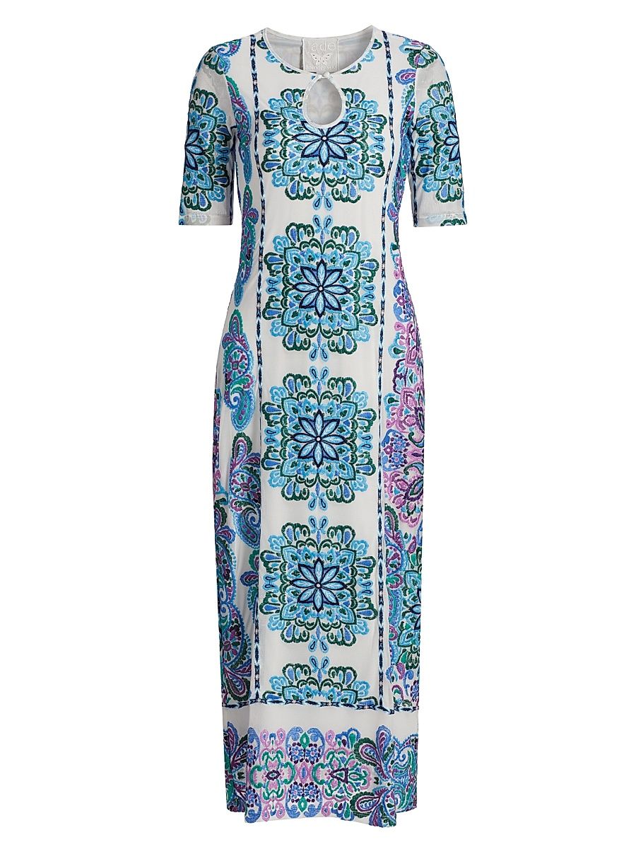 Women's Haddey Mesh Midi-Dress - Belmont Sunset - Size XL