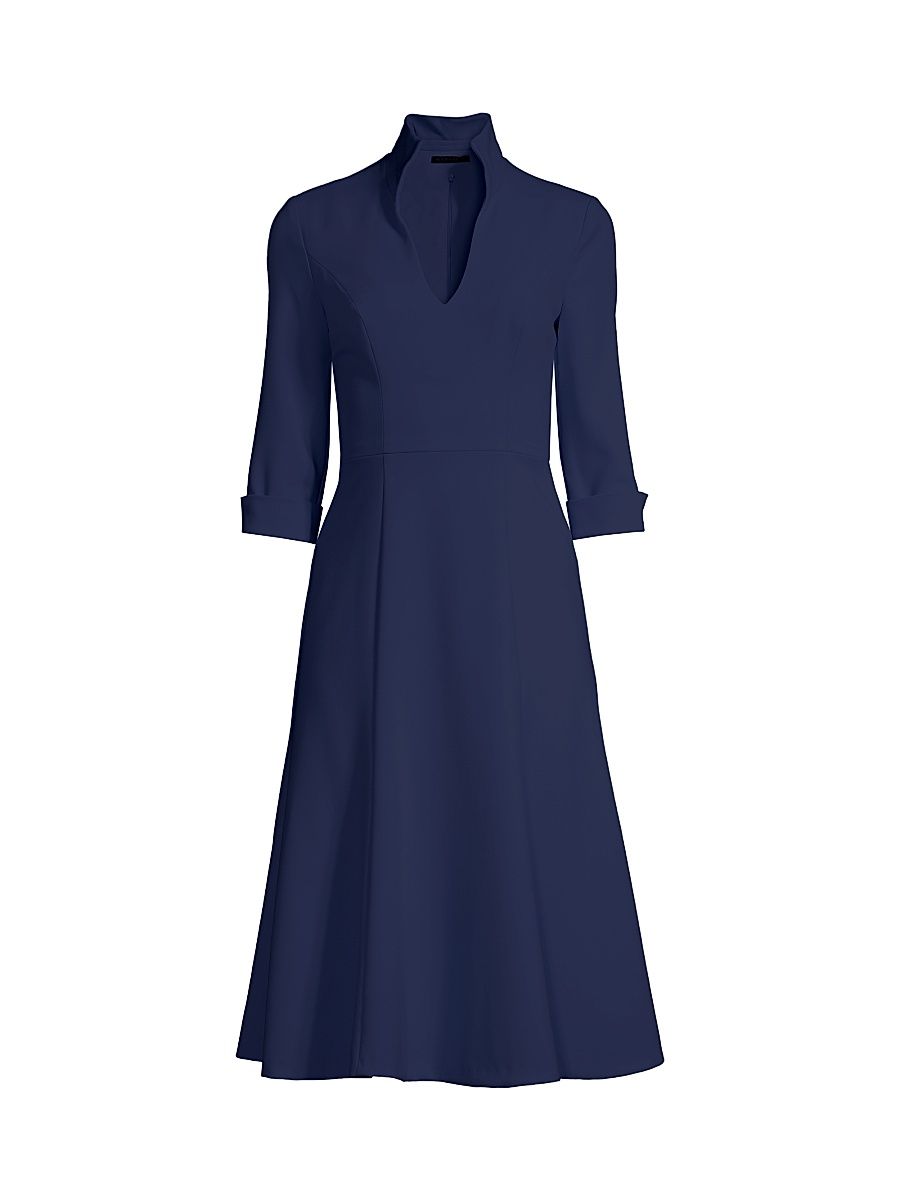 Black Halo Women's Kensington Fit & Flare Dress - Pacific Blue - Size 2