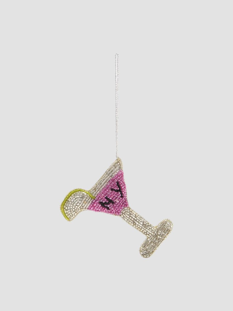 Sudha Pennathur Cosmopolitan Cocktail Beaded Ornament