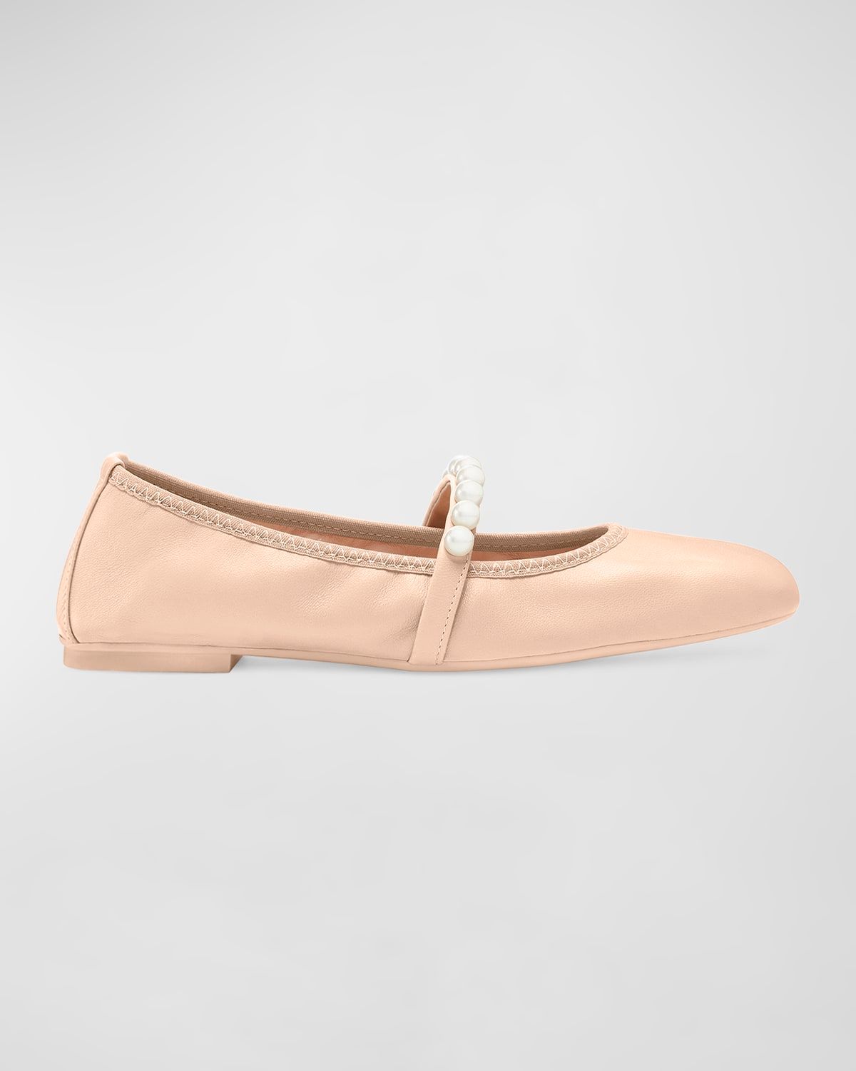 Goldie Pearly Stud Ballerina Flats