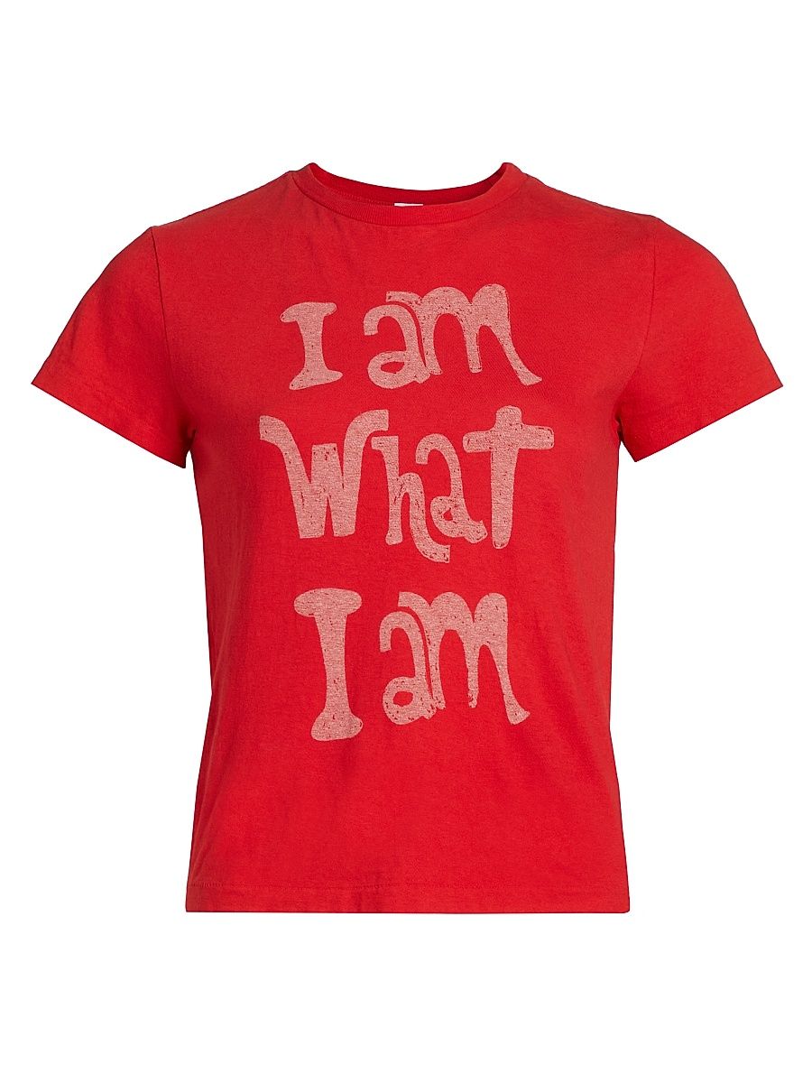 Women's Classic What I Am Graphic T-Shirt - Roja - Size Medium