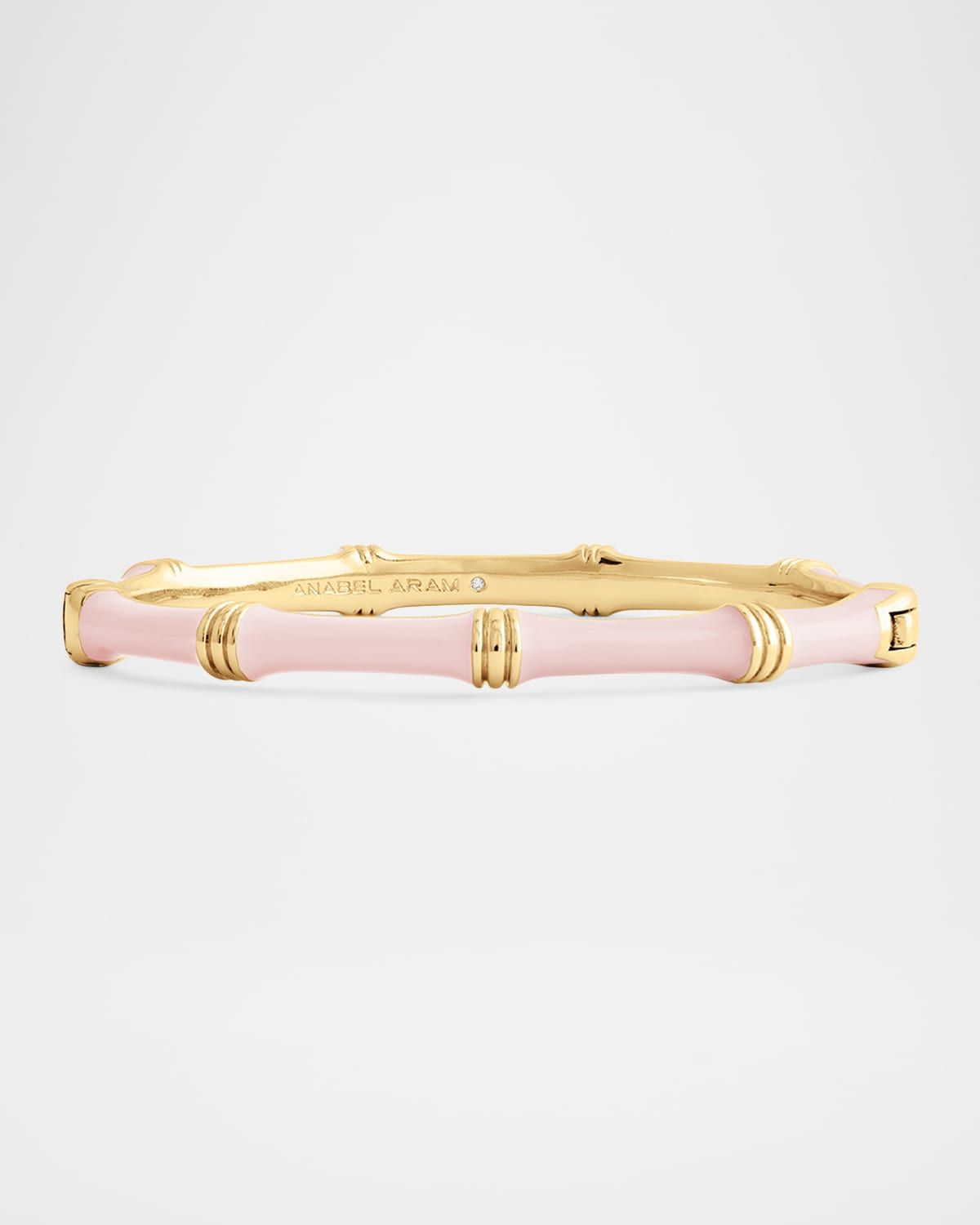 Bamboo Enameled Hinged Bangle