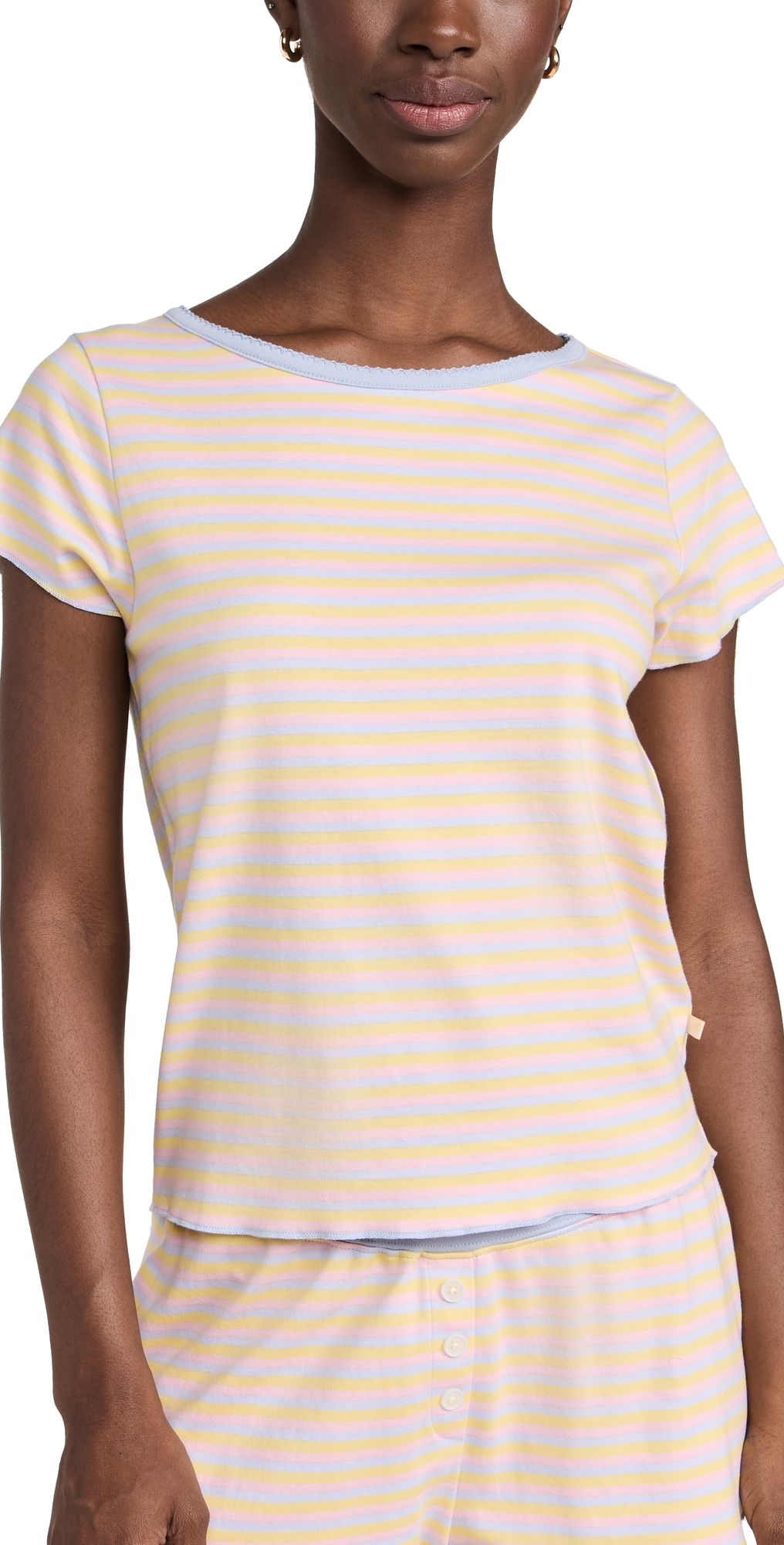 Cozyland by Morgan Lane Baby Jean Tee Rainbow Dream XL