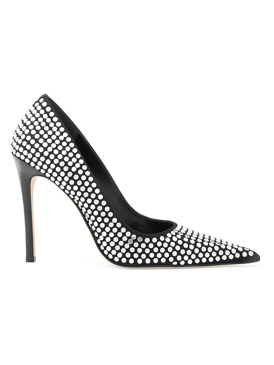 Women's Elyse 110MM Studded Pumps - Black - Size 10