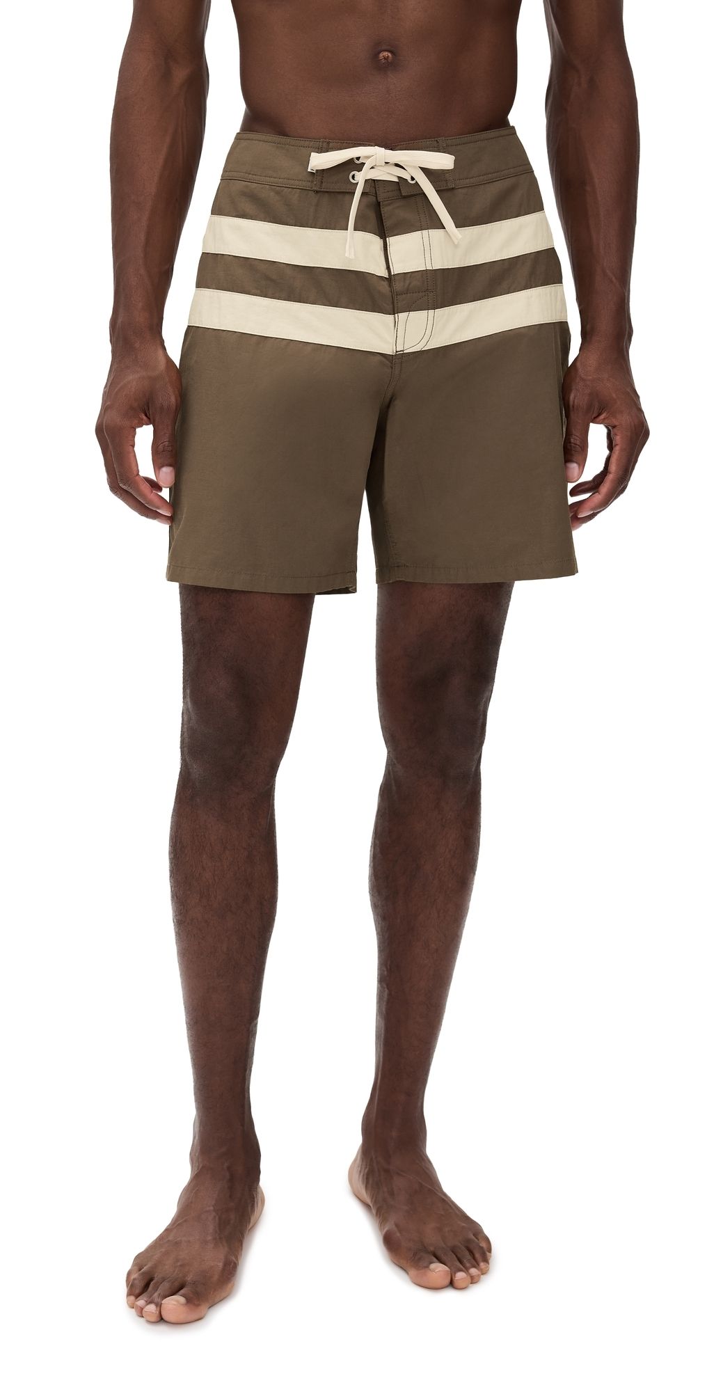 Rhythm Twin Fin Swim Trunks 7 Earth 32
