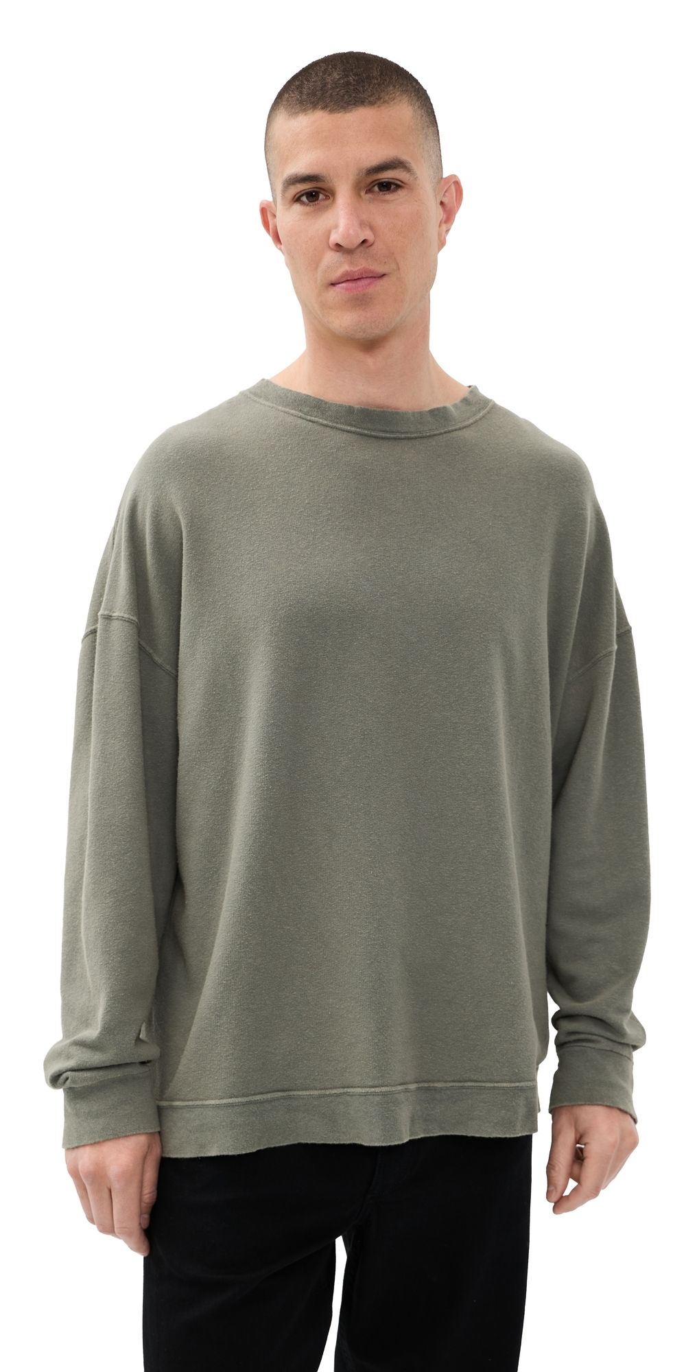 Our Legacy Slack Sweatshirt Worn Olive Rogue Loopback 50