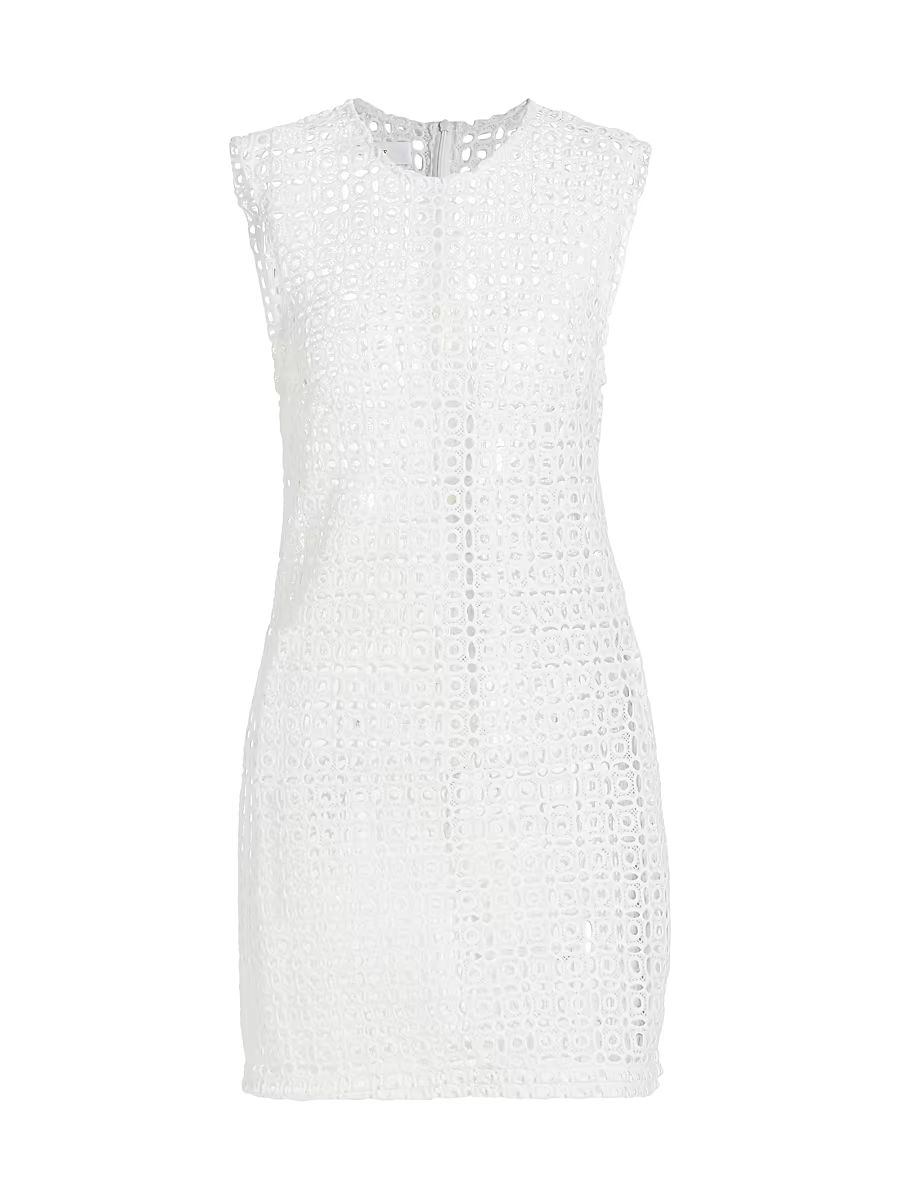 Women's Sweet Disposition Knit Shift Minidress - White - Size XL