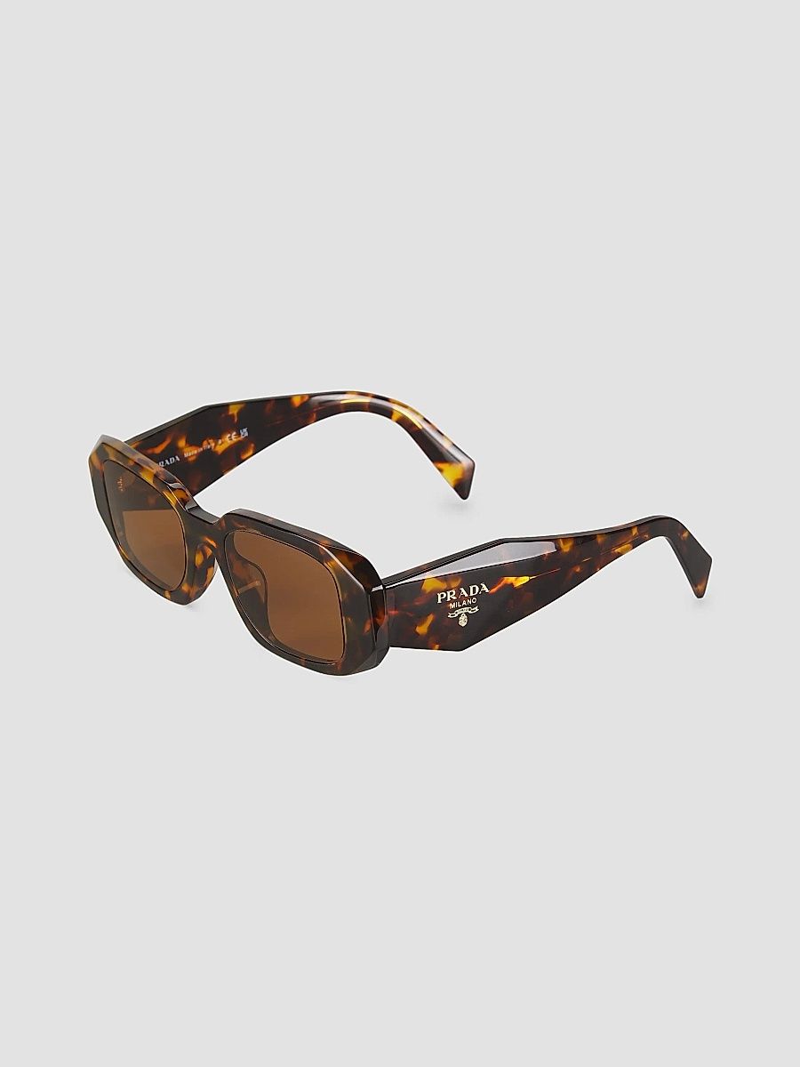Prada Women's 51MM Rectangular Sunglasses - Havanabrown