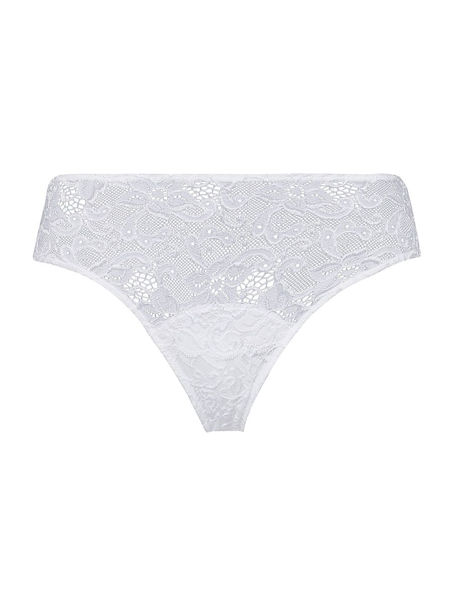 Hanro Women's Moments Floral Lace Briefs - White - Size Large