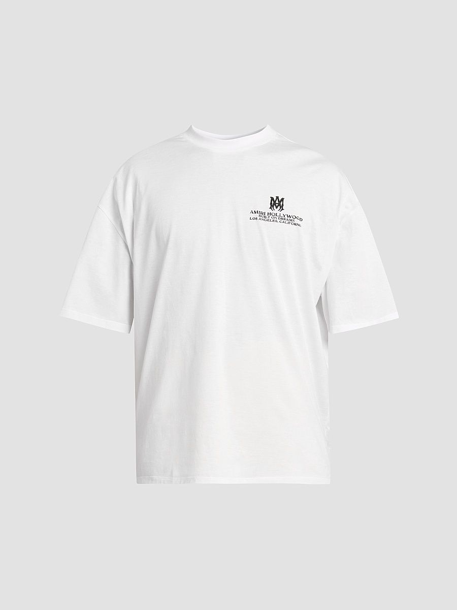 Men's Logo Cotton T-Shirt - White - Size Small