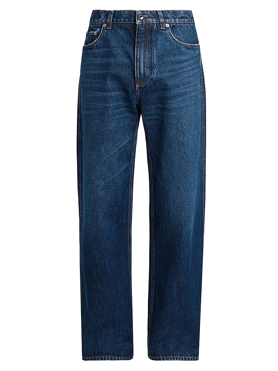 Men's High-Rise Straight-Leg Jeans - Variante Abbinata - Size 38
