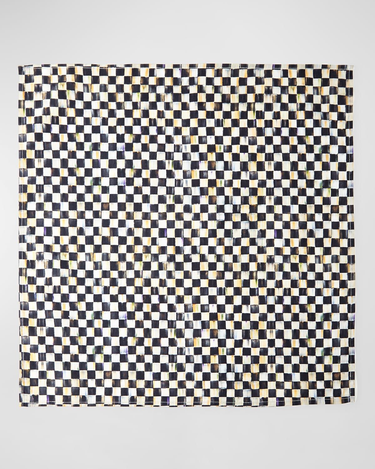 Courtly Check Napkin with 1"Sq. Check Pattern