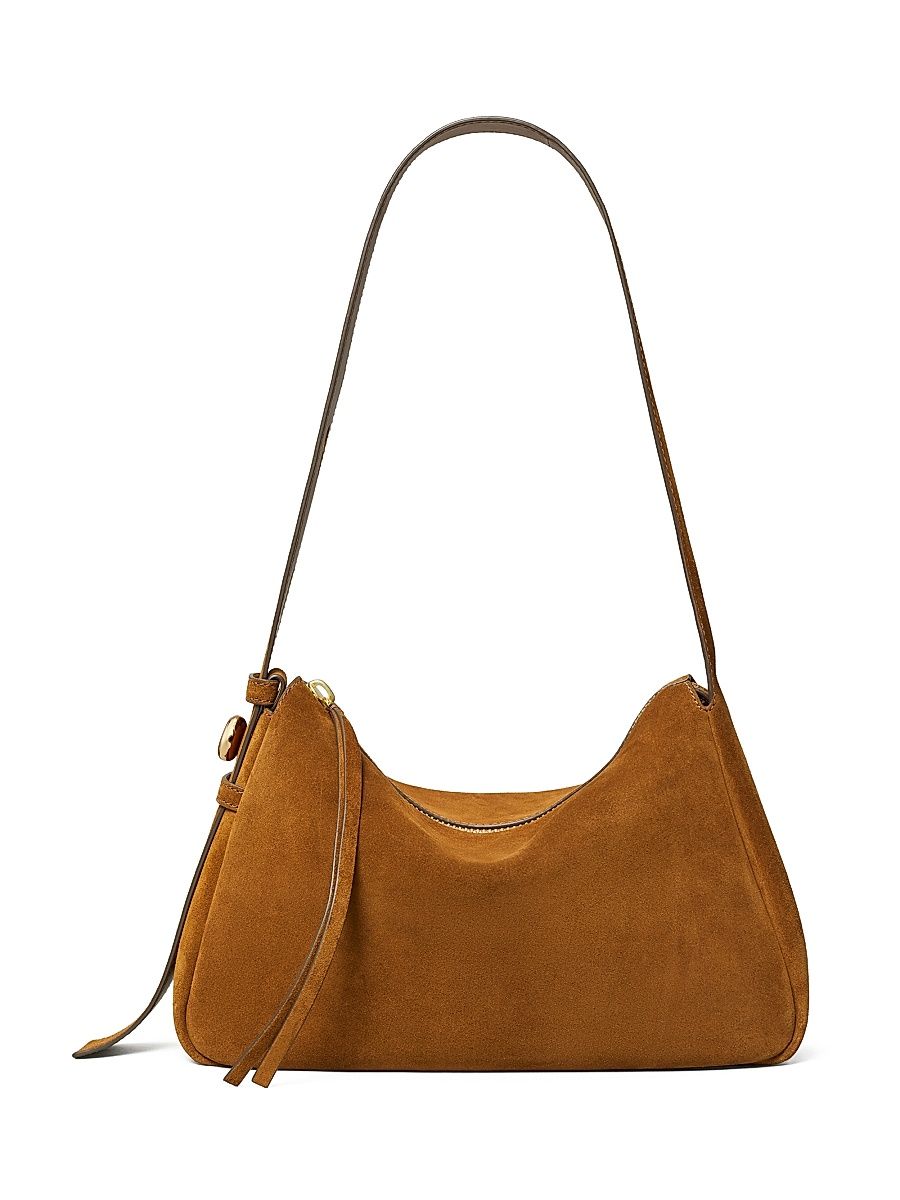 Women's Romy Suede Shoulder Bag - Caramel