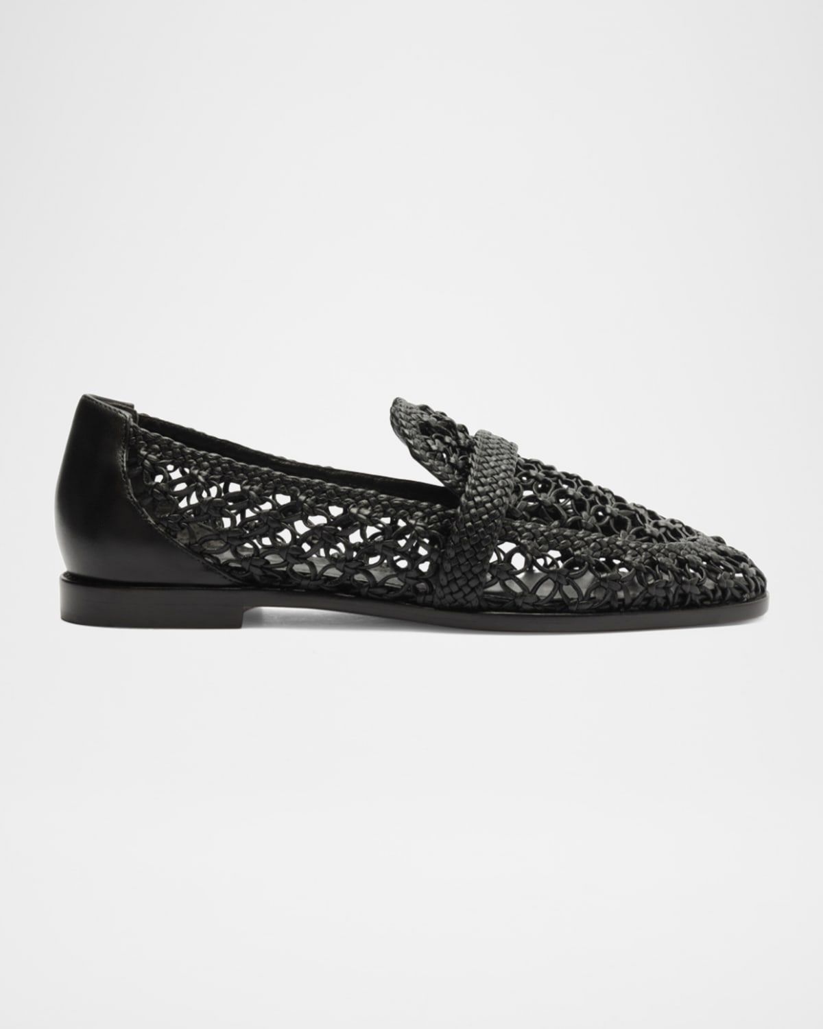 Jane Woven Leather Loafers