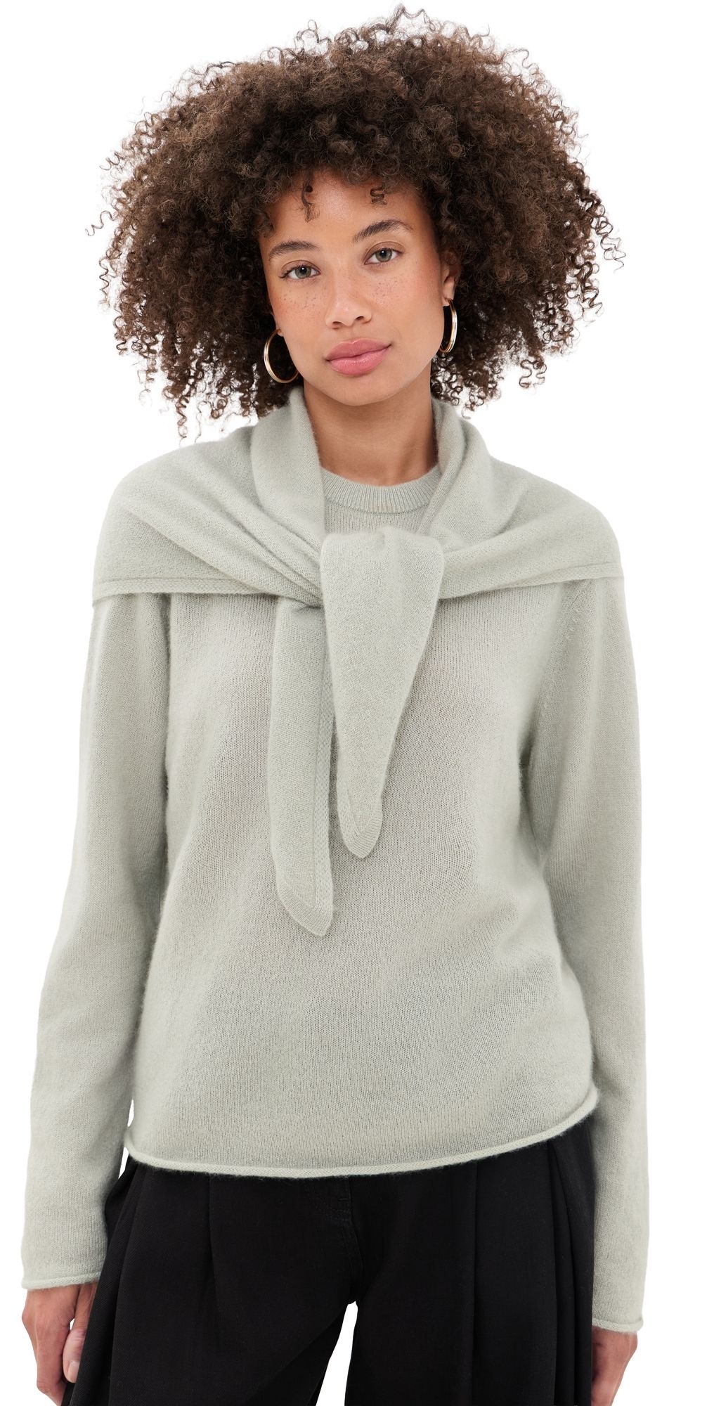 Apiece Apart Softest Tissue Scarf Tie Top Seafoam XXS