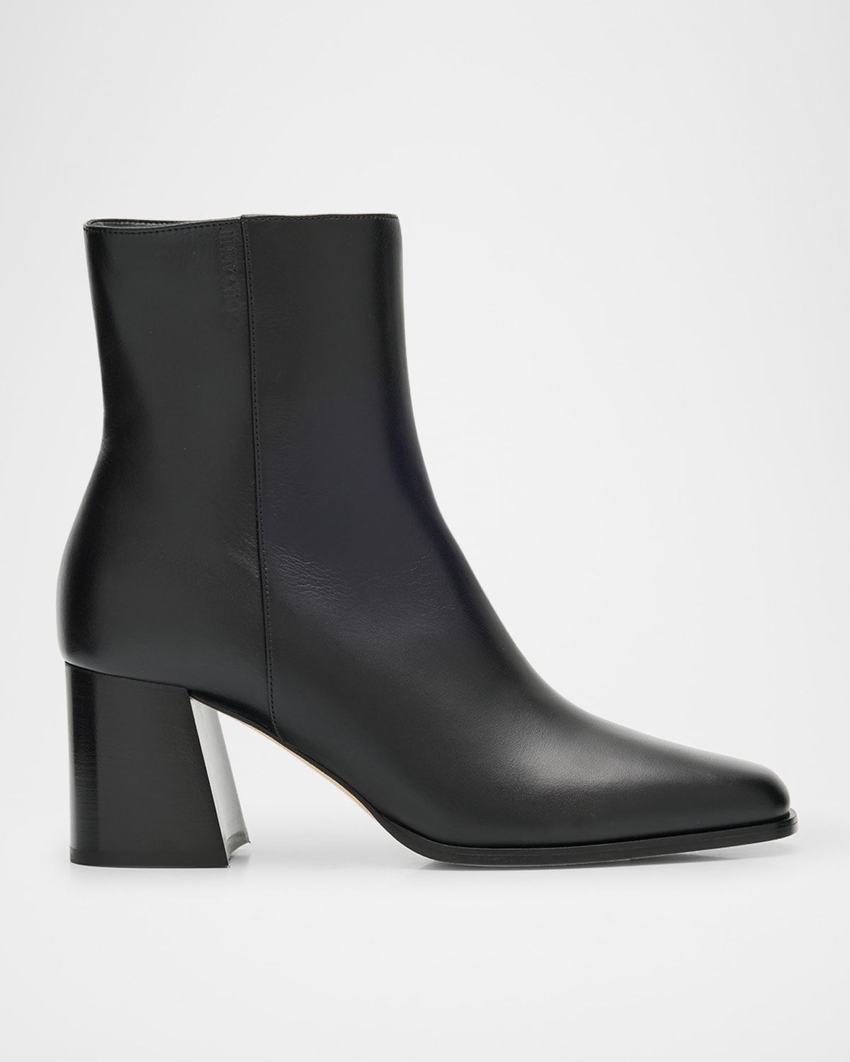 Linne Smooth Leather Ankle Booties
