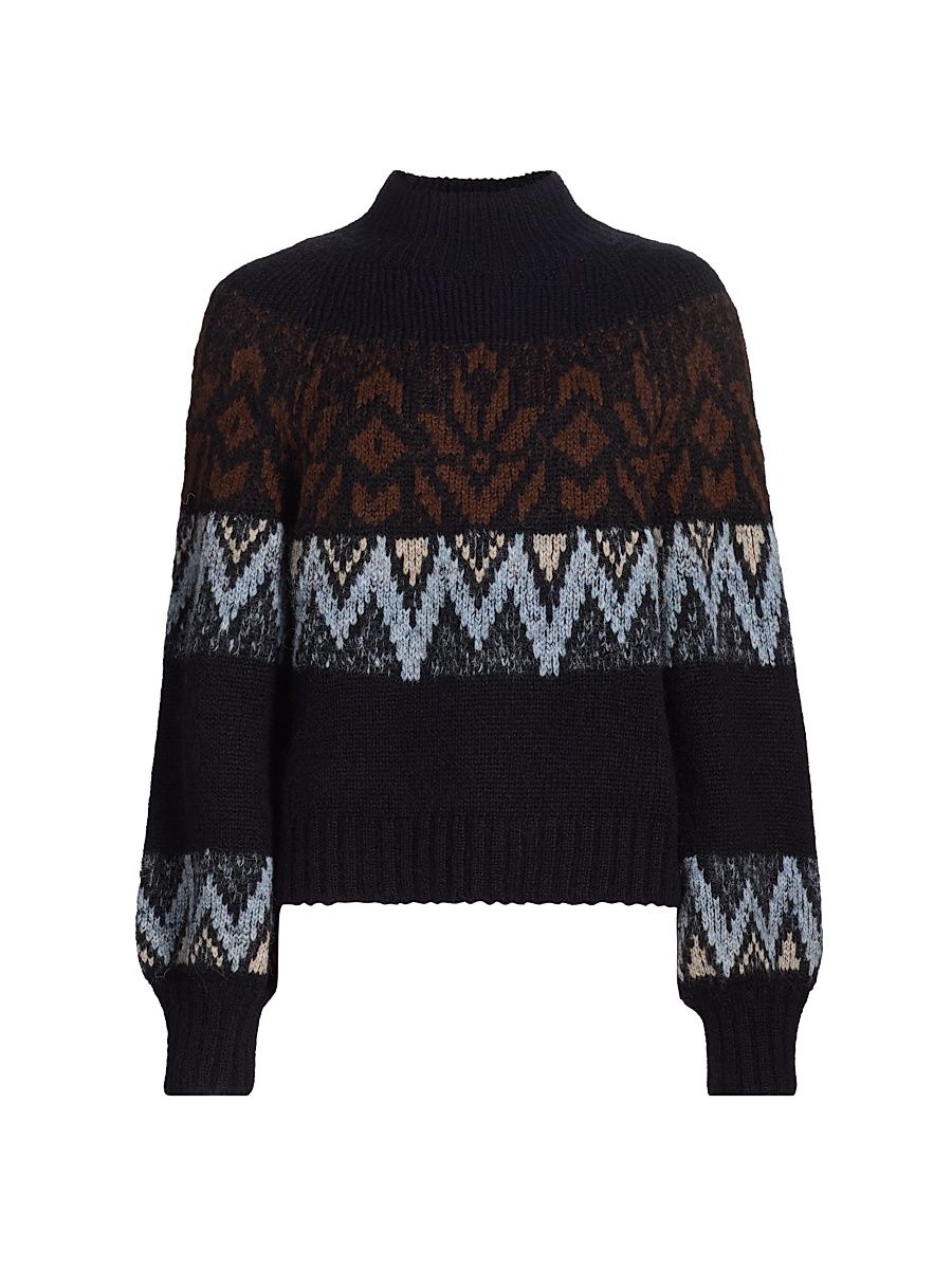 Women's Janis Lilith Alpaca-Blend Sweater - Black - Size Medium