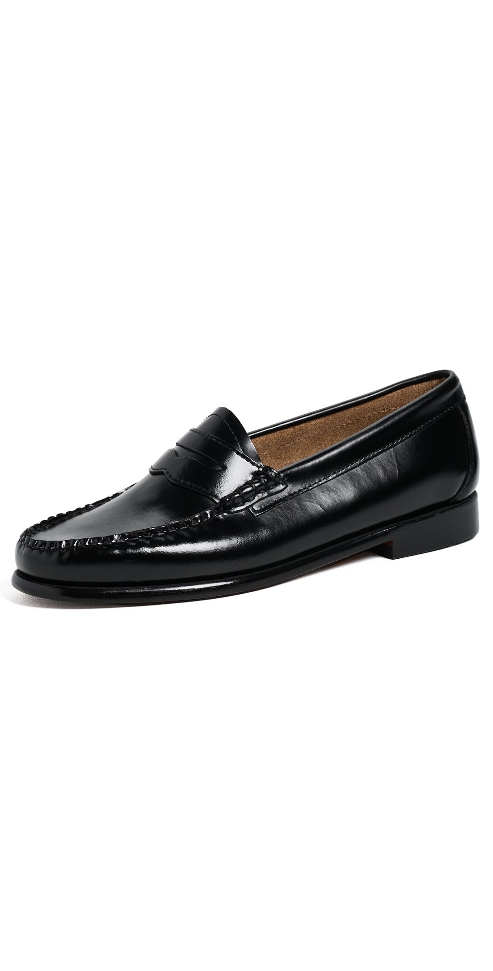 G. H. Bass Whitney Weejuns Loafers Black Box Leather 11