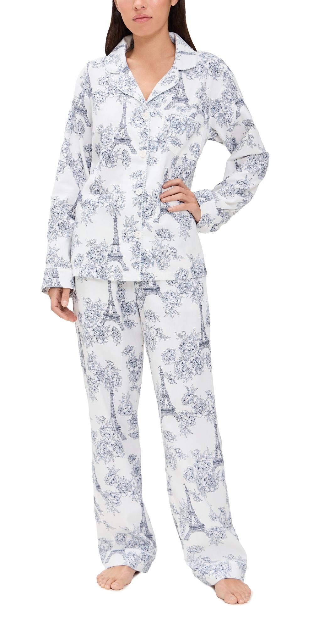 BedHead PJs La Belle Eiffel Classic PJ Set La Bella Eiffel M