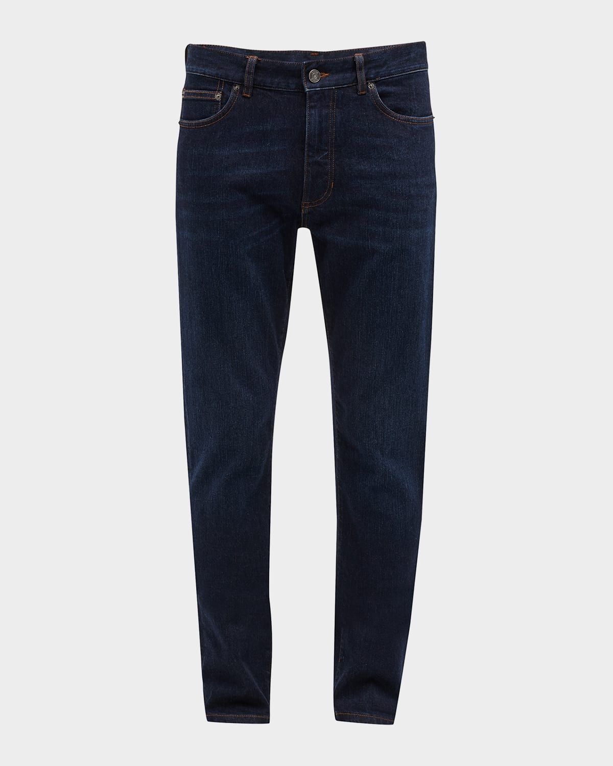 Men & apos;s 5-Pocket Dark Wash Denim Jeans