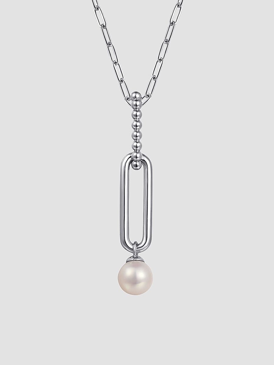 Gabriel & Co Women's Bujukan Sterling Silver & Pearl Pendant Necklace - Sterling Silver