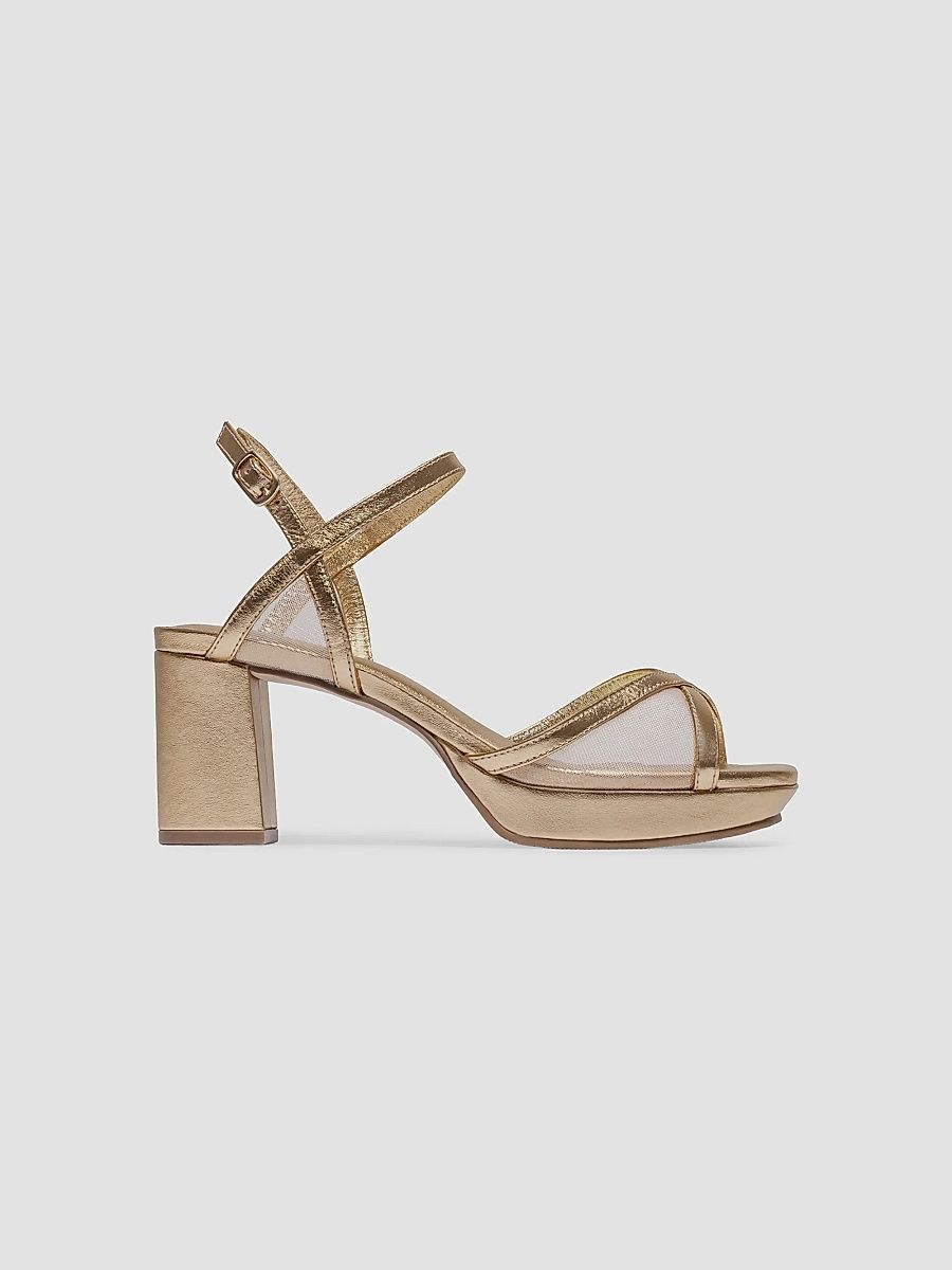 Women's Celeste Platform Sandals - Gold - Size 9.5