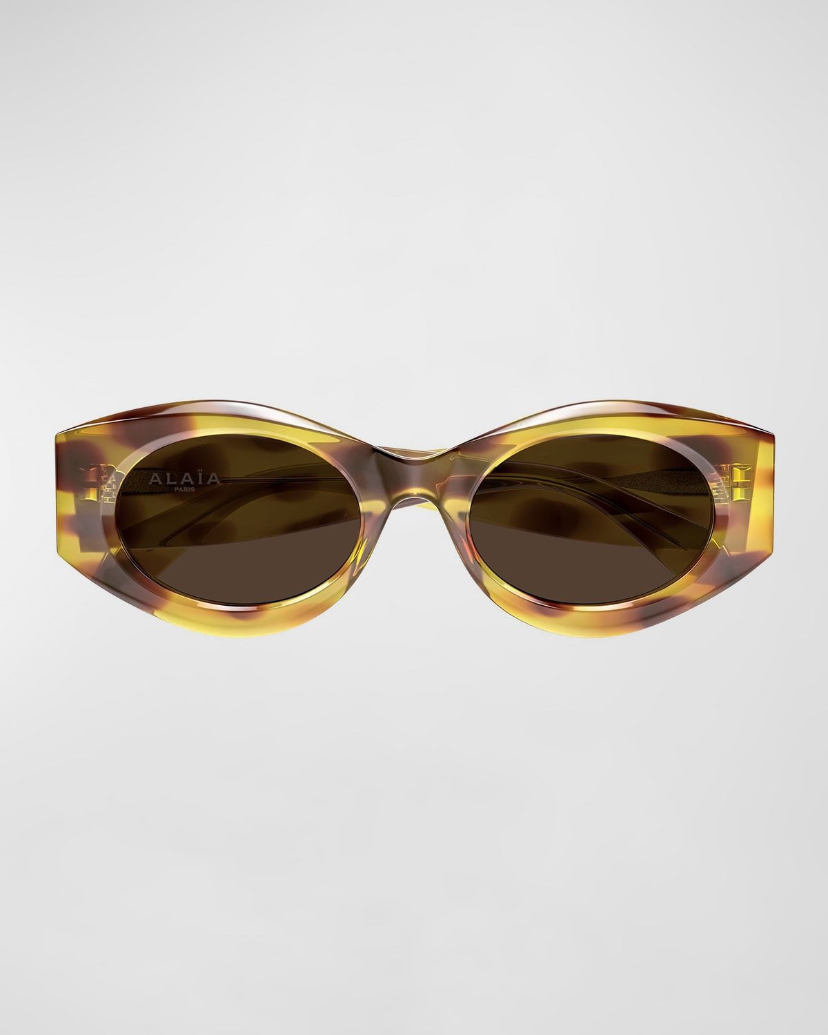 99mm Acetate Oval Sunglasses