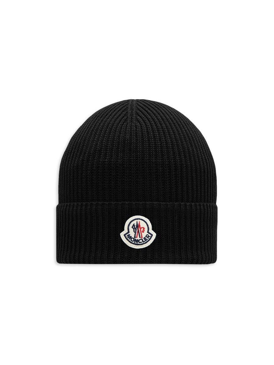 Moncler Men's Cotton Hat - Black