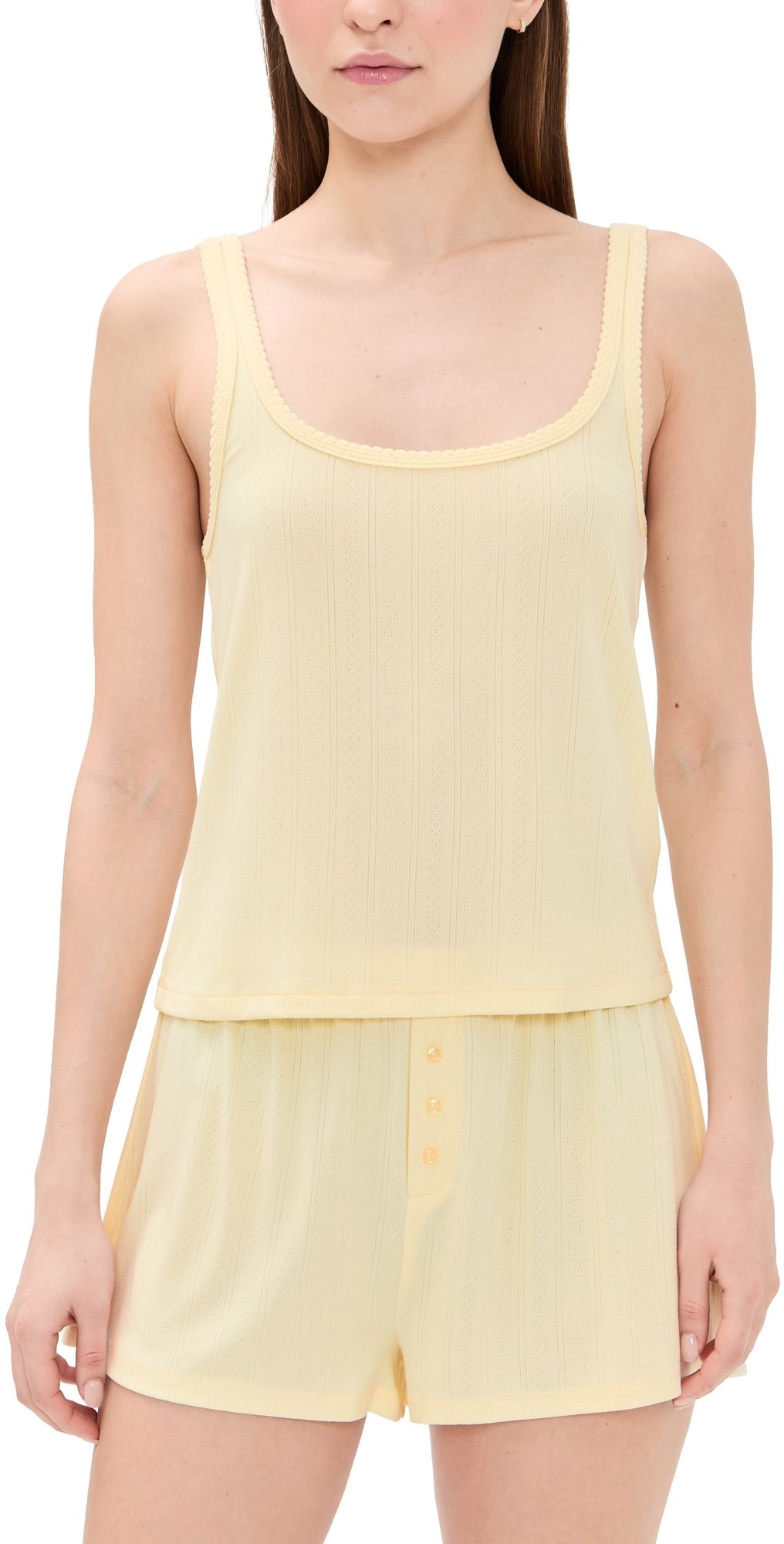 HONEYDEW Blissful Tank Shortie Pajama Set Rays M