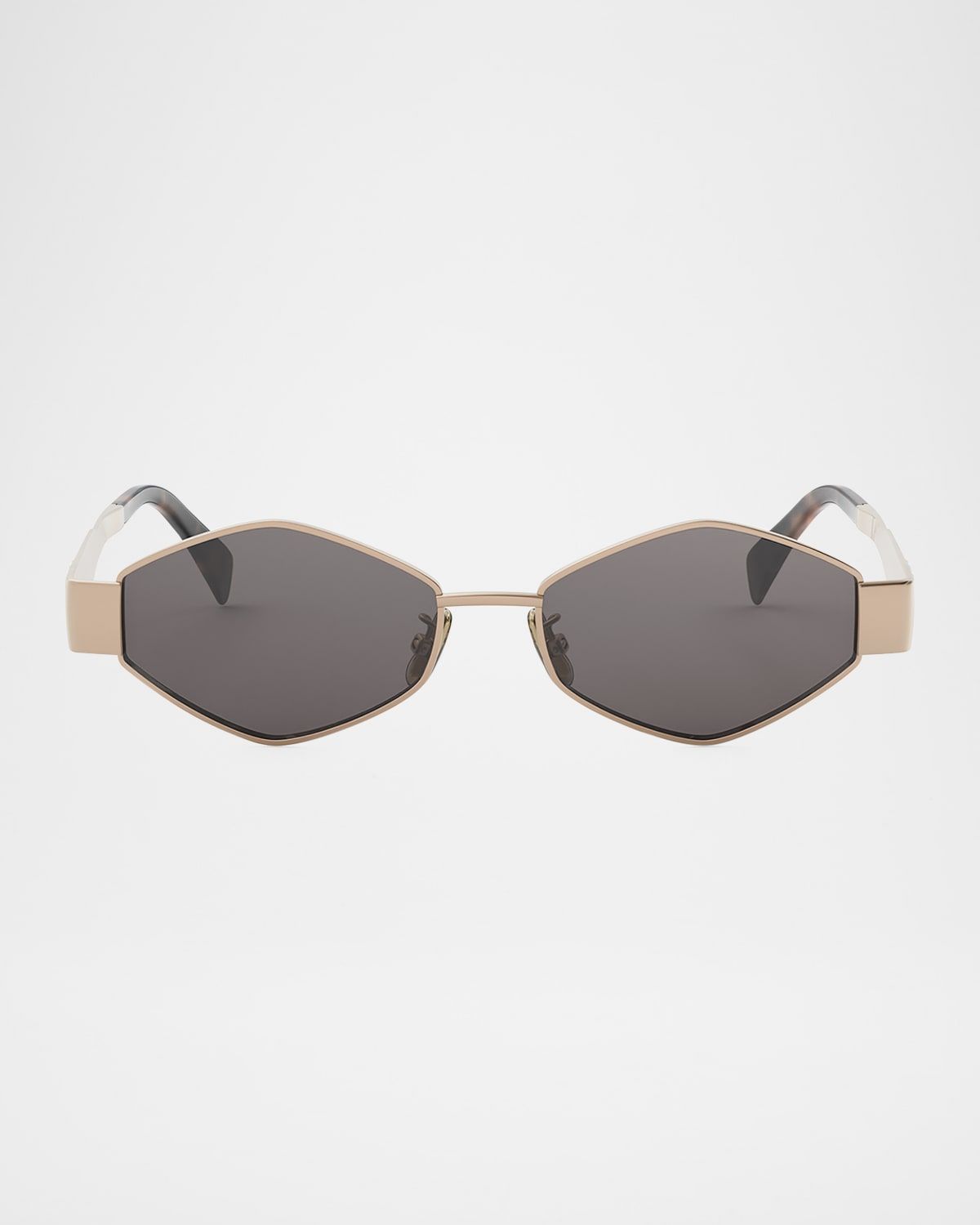 Men & apos;s Triomphe Metal and Nylon Oval Sunglasses