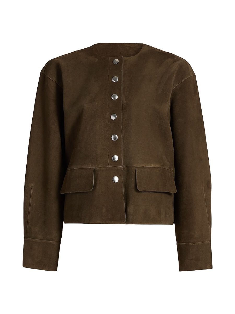 Women's Robin Suede Jacket - Wood - Size 12