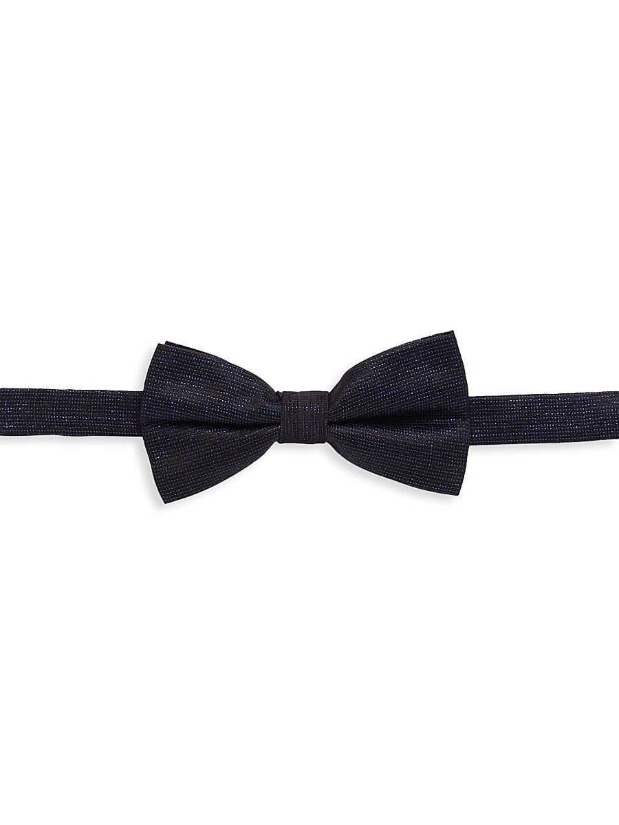 Men's COLLECTION Sparkle Silk Bowtie - Blue