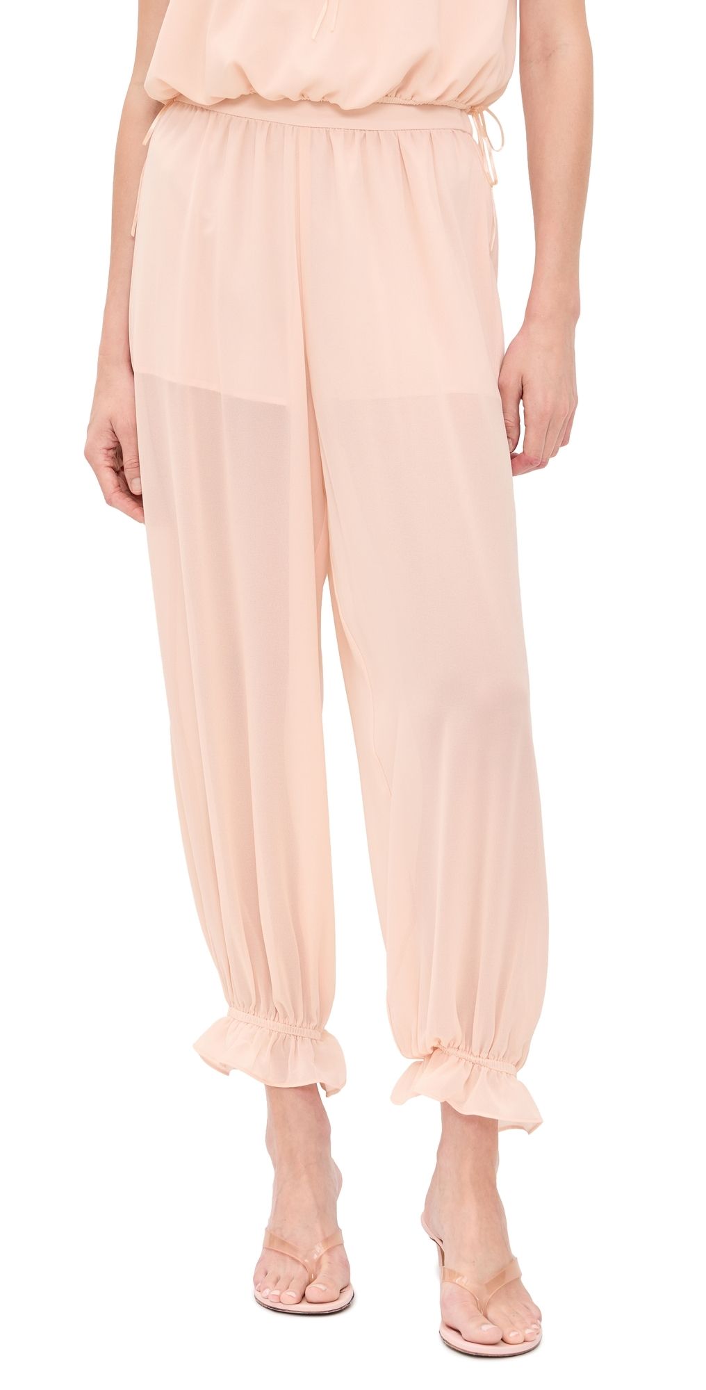 WAYF Jasmine Balloon Pants Peach S