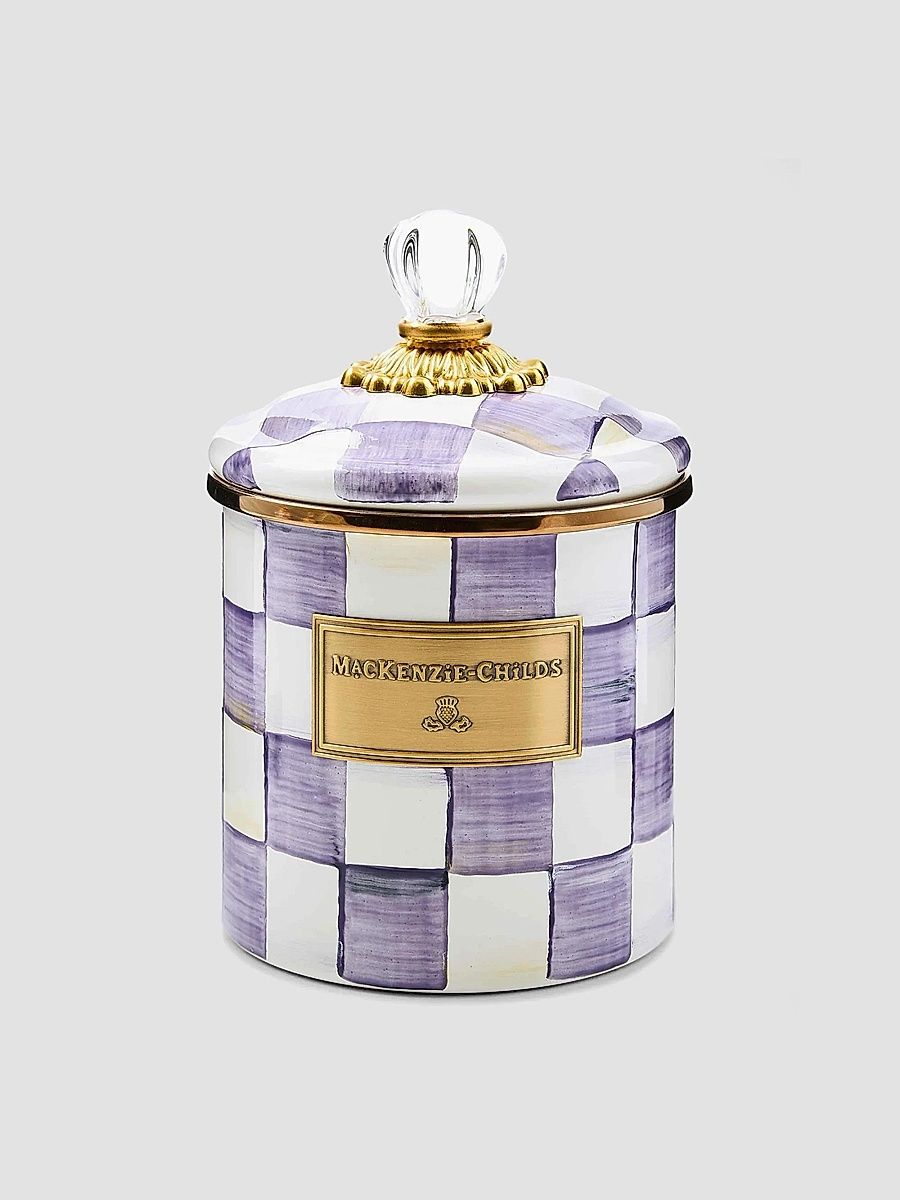 Violet Check Small Canister