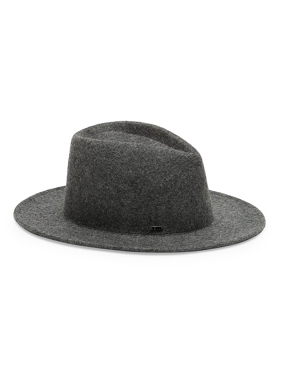 Women's Blaine Wool Felt Fedora - Charcoal