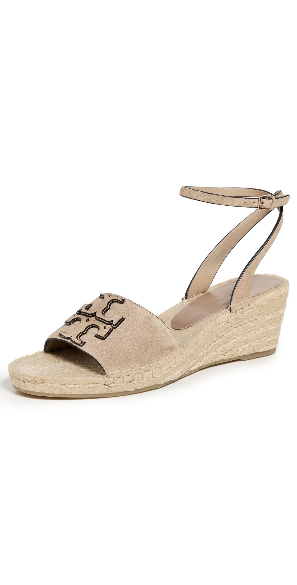 Tory Burch Ines Wedge Espadrilles 50mm Ceramic Taupe 6.5