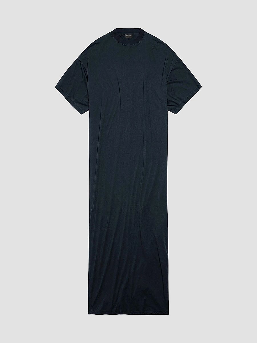 Balenciaga Women's Cocoon Maxi Dress - Black Faded - Size Large