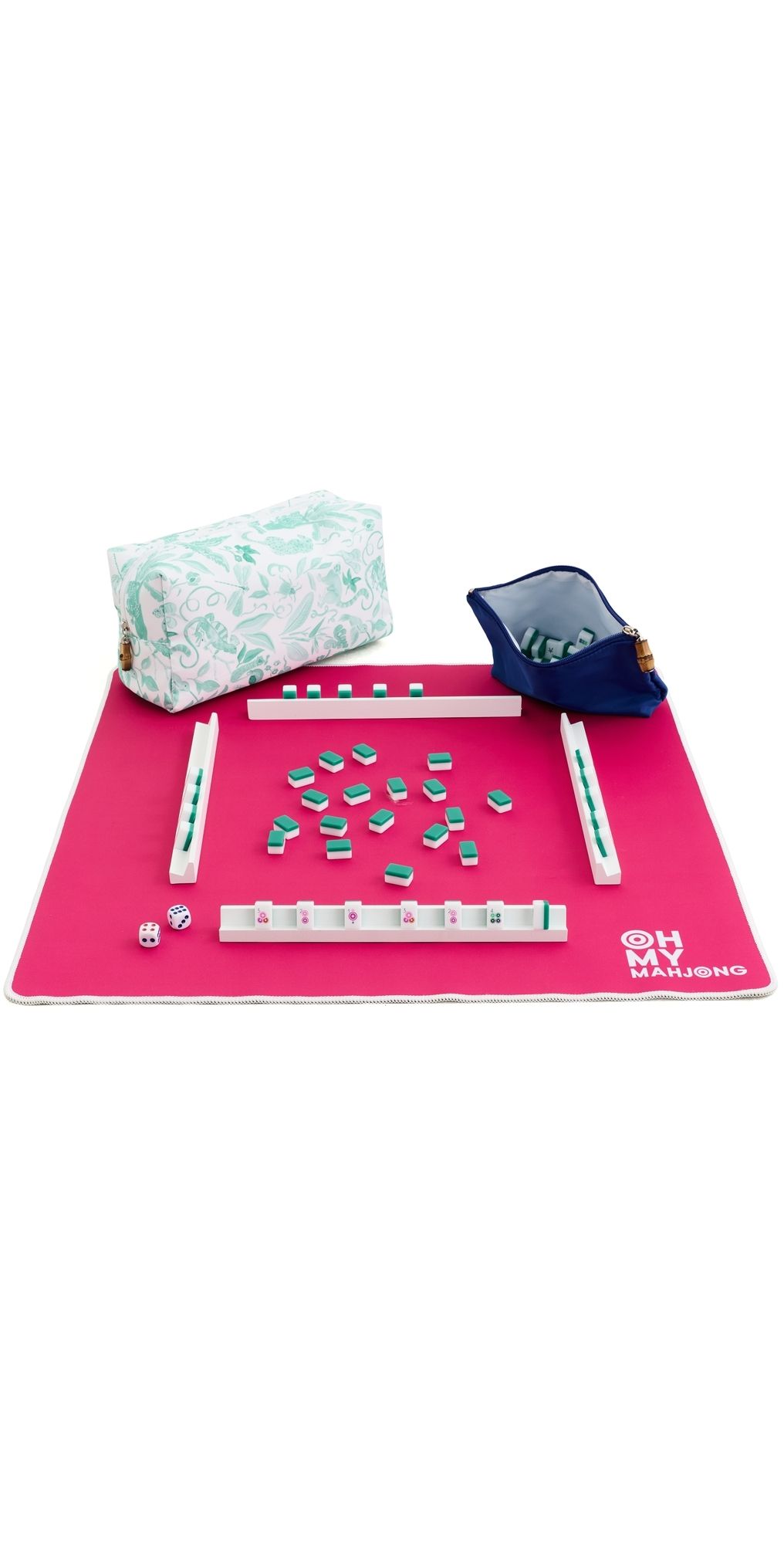 Oh My Mahjong Palm Beach Travel Set Blue One Size