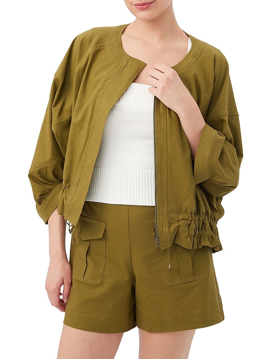 Women's Prita Cropped Jacket - Sorrento Sage - Size Large