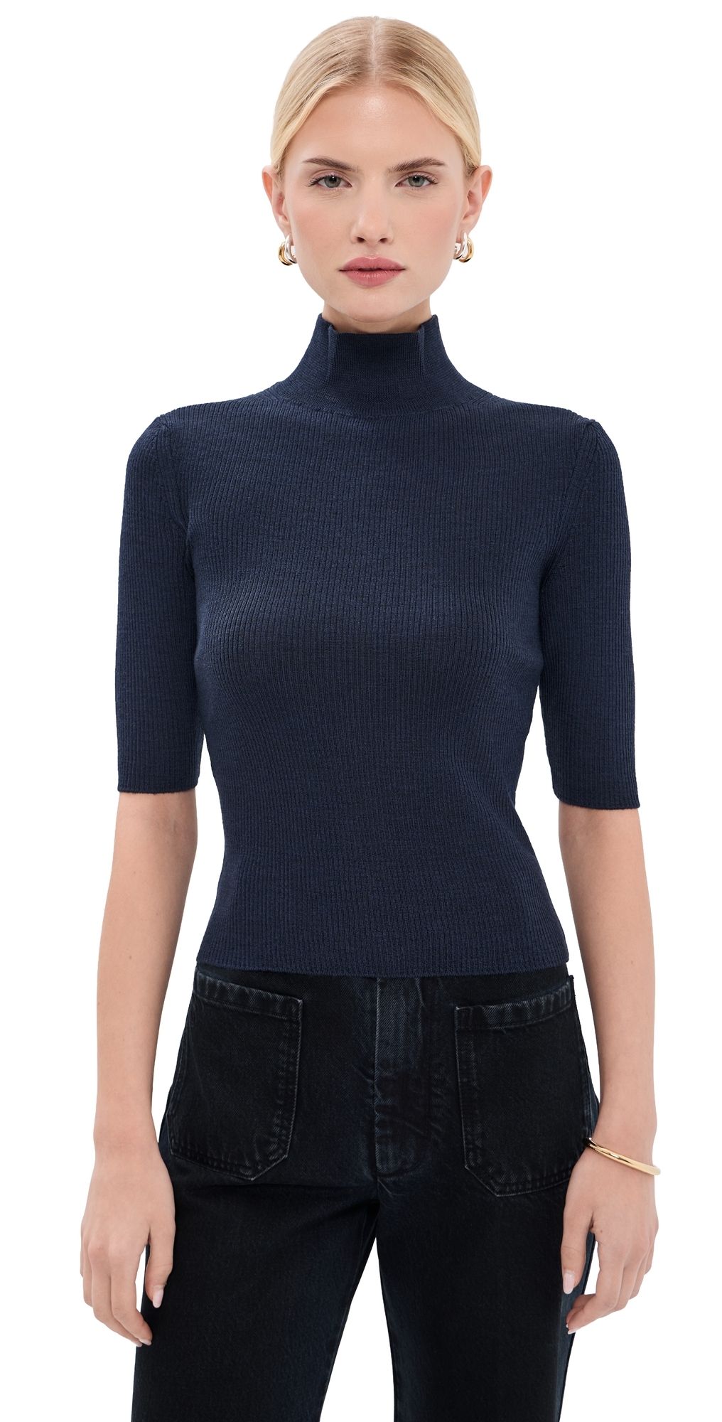 Veronica Beard Alastair Pullover Heritage Navy Melange L