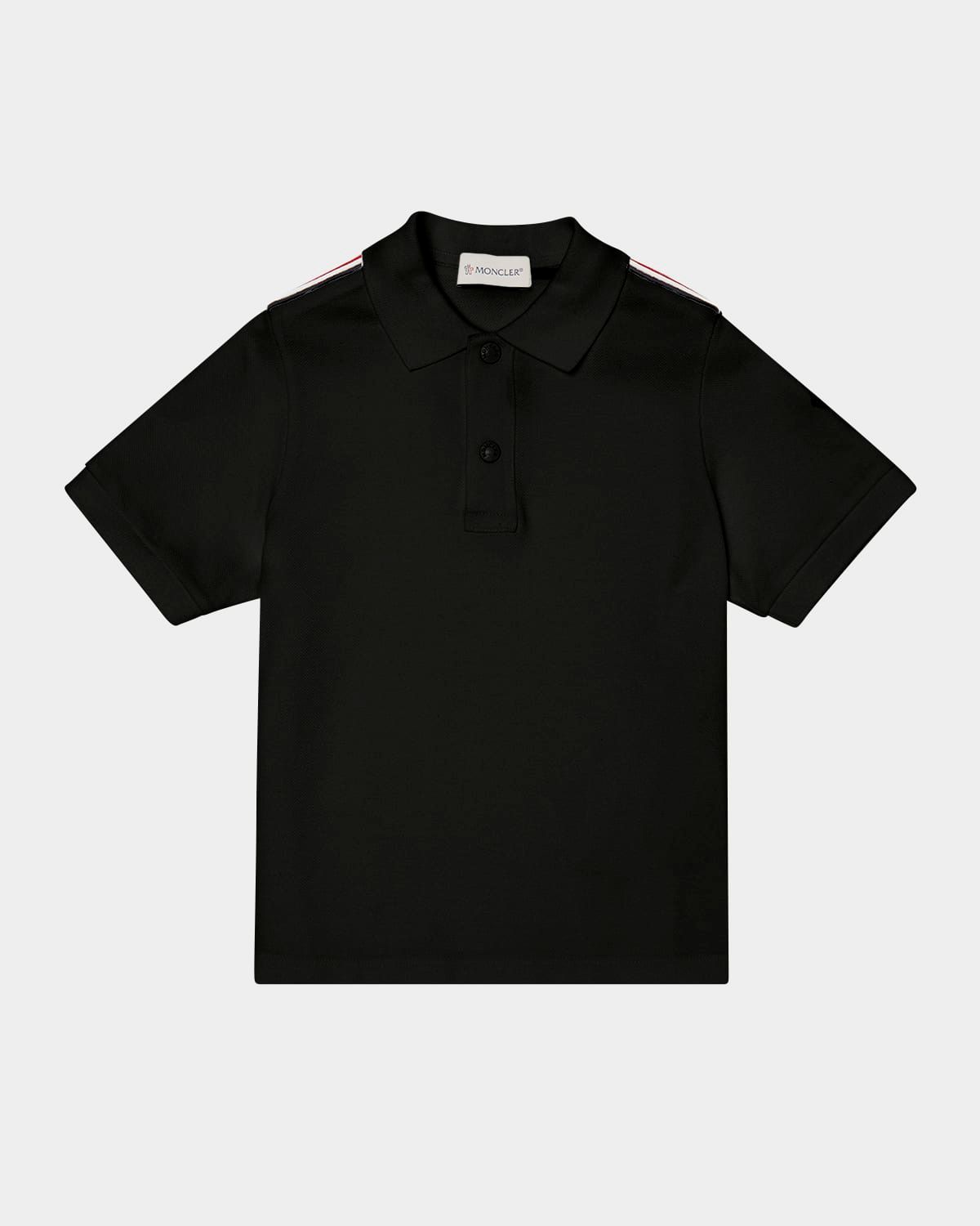 Boy & apos;s Tri-Stripe Pique Polo Shirt, Size 4-10